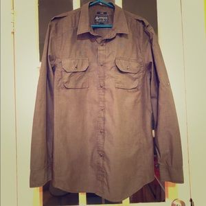 American Rag long sleeve snap front men’s shirt